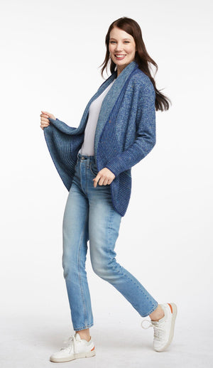 LD & CO Fleck Cardigan - Ocean CARDIGAN - Zabecca Living