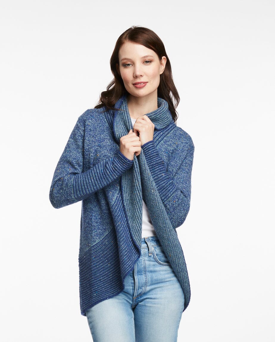 LD & CO Fleck Cardigan - Ocean CARDIGAN - Zabecca Living