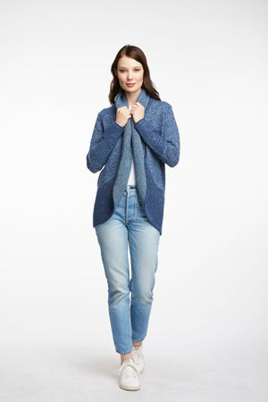 LD & CO Fleck Cardigan - Ocean CARDIGAN - Zabecca Living