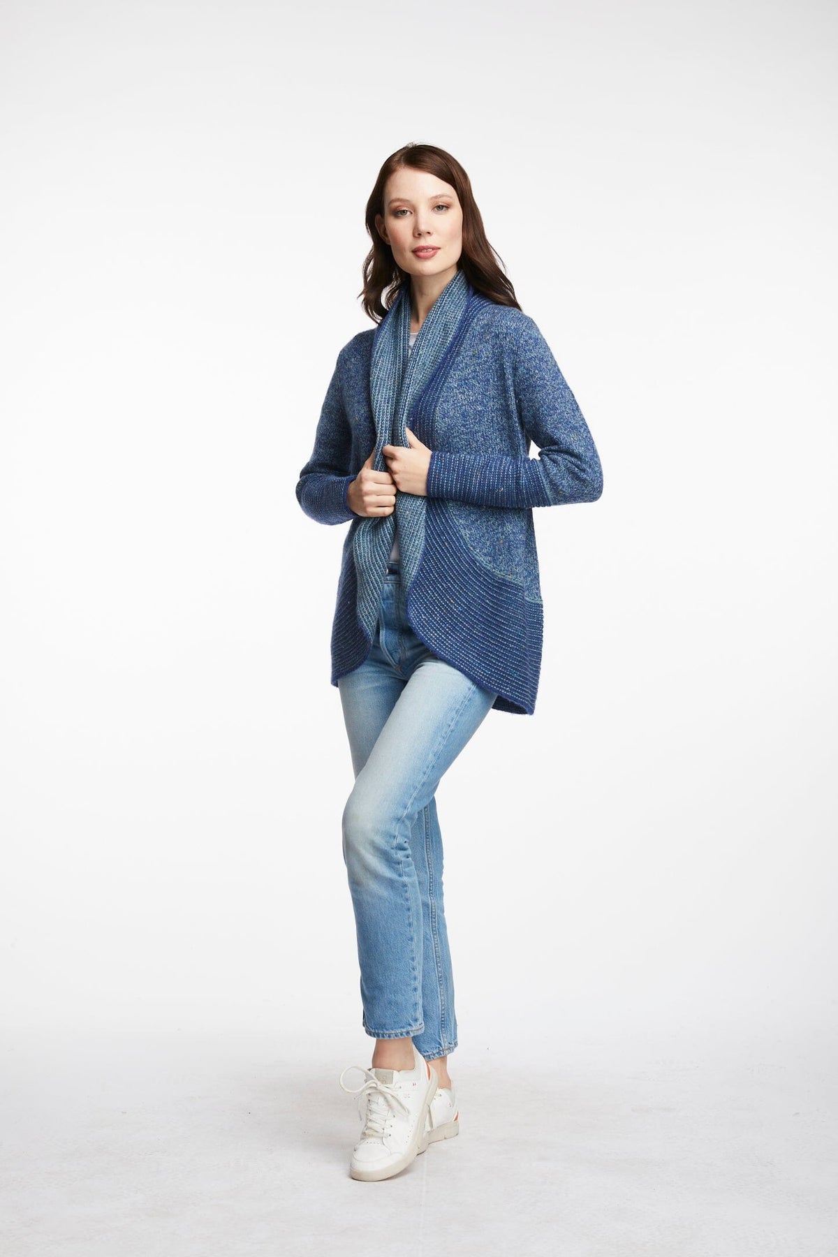 LD & CO Fleck Cardigan - Ocean CARDIGAN - Zabecca Living