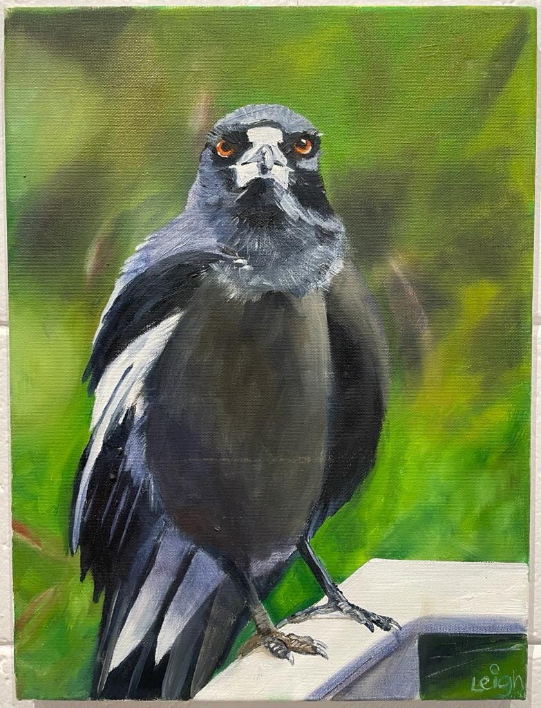 LEIGH KITCHING Magpie Series Large - Anthony WALL ART - Zabecca Living