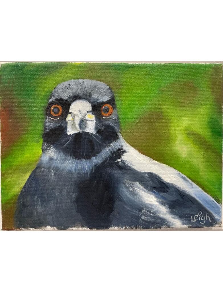 LEIGH KITCHING Magpie Series Small - Pete WALL ART - Zabecca Living