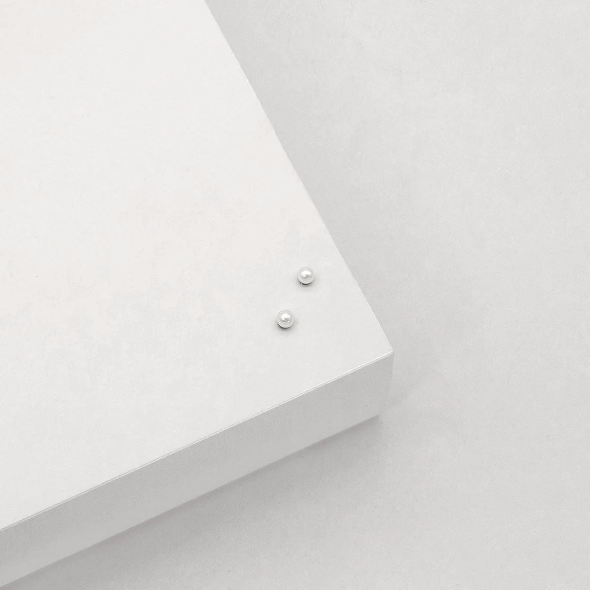 LINDA TAHIJA 3mm Freshwater Pearl Stud Earrings - Sterling Silver Earrings - Zabecca Living
