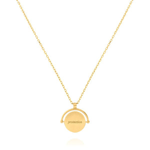 LINDA TAHIJA Amulets of Alchemy Protection Necklace - Gold Plated Earrings - Zabecca Living