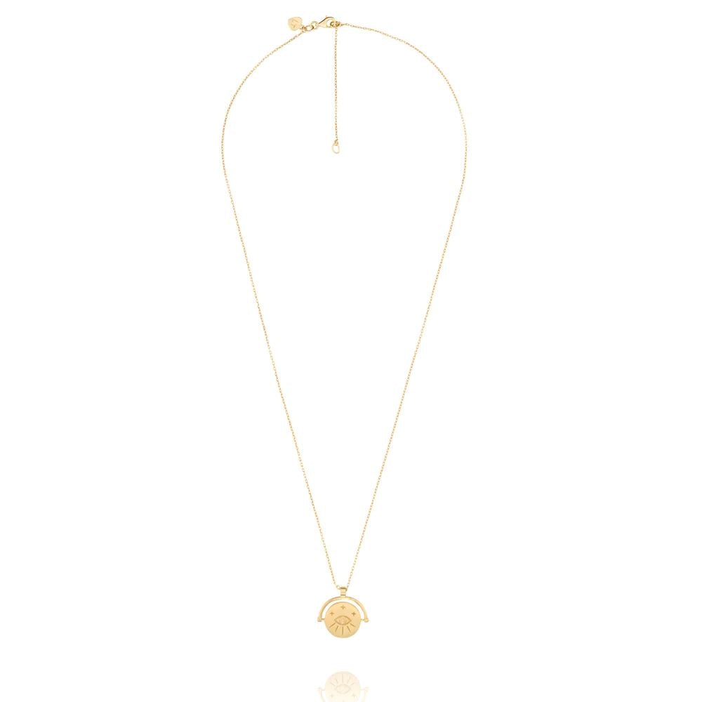 LINDA TAHIJA Amulets of Alchemy Protection Necklace - Gold Plated Earrings - Zabecca Living