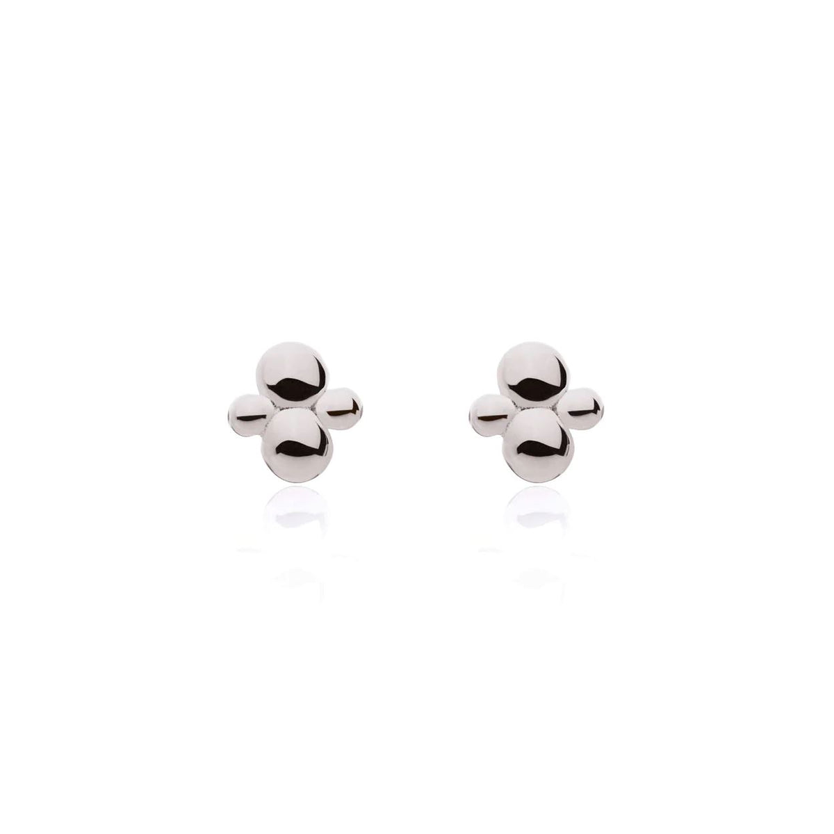 LINDA TAHIJA Cluster Stud Earrings - Sterling Silver Earrings - Zabecca Living