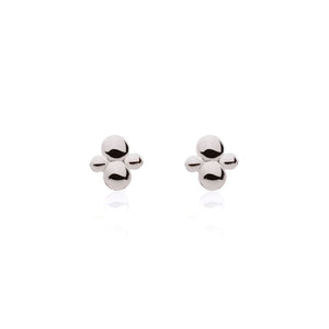 LINDA TAHIJA Cluster Stud Earrings - Sterling Silver Earrings - Zabecca Living