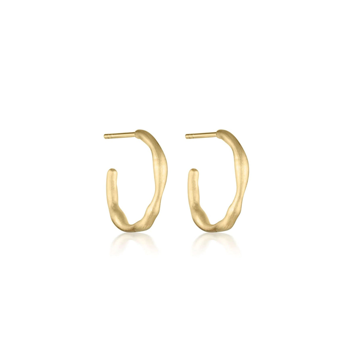 LINDA TAHIJA Ivy Hoop Earrings - Gold Plated Earrings - Zabecca Living