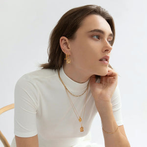 LINDA TAHIJA Loop Stud Earrings - Sterling Silver Earrings - Zabecca Living