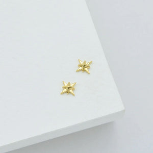 LINDA TAHIJA North Star Stud Earrings - Gold Plated Earrings - Zabecca Living