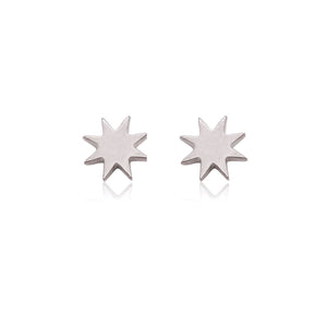 LINDA TAHIJA Sol Stud Earrings - Sterling Silver Earrings - Zabecca Living