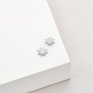 LINDA TAHIJA Sol Stud Earrings - Sterling Silver Earrings - Zabecca Living