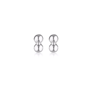 LINDA TAHIJA Twin Stud Earrings - Sterling Silver Earrings - Zabecca Living