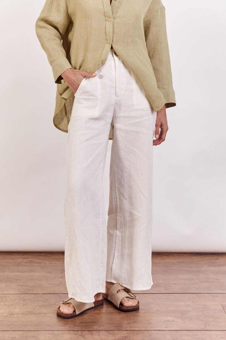 LITTLE LIES Boyfriend Shirt - Pistachio Shirts & Blouses - Zabecca Living