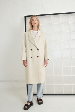 LITTLE LIES Fitzroy Coat - Oatmeal Coat - Zabecca Living
