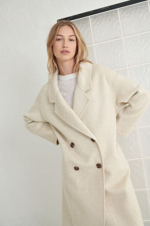 LITTLE LIES Fitzroy Coat - Oatmeal Coat - Zabecca Living