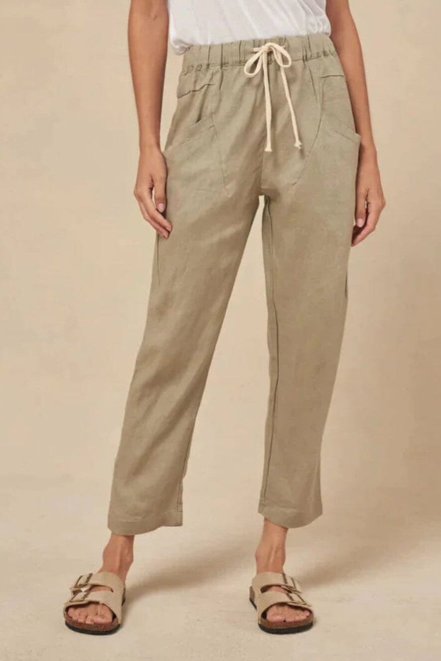 LITTLE LIES Luxe Pants - Khaki PANTS - Zabecca Living