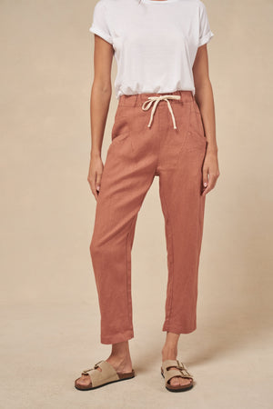 LITTLE LIES Luxe Pants - Terracotta PANTS - Zabecca Living