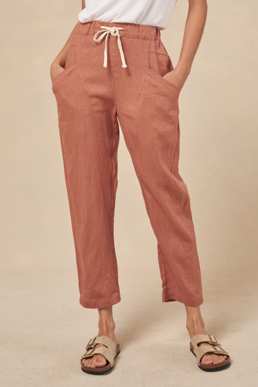 LITTLE LIES Luxe Pants - Terracotta PANTS - Zabecca Living