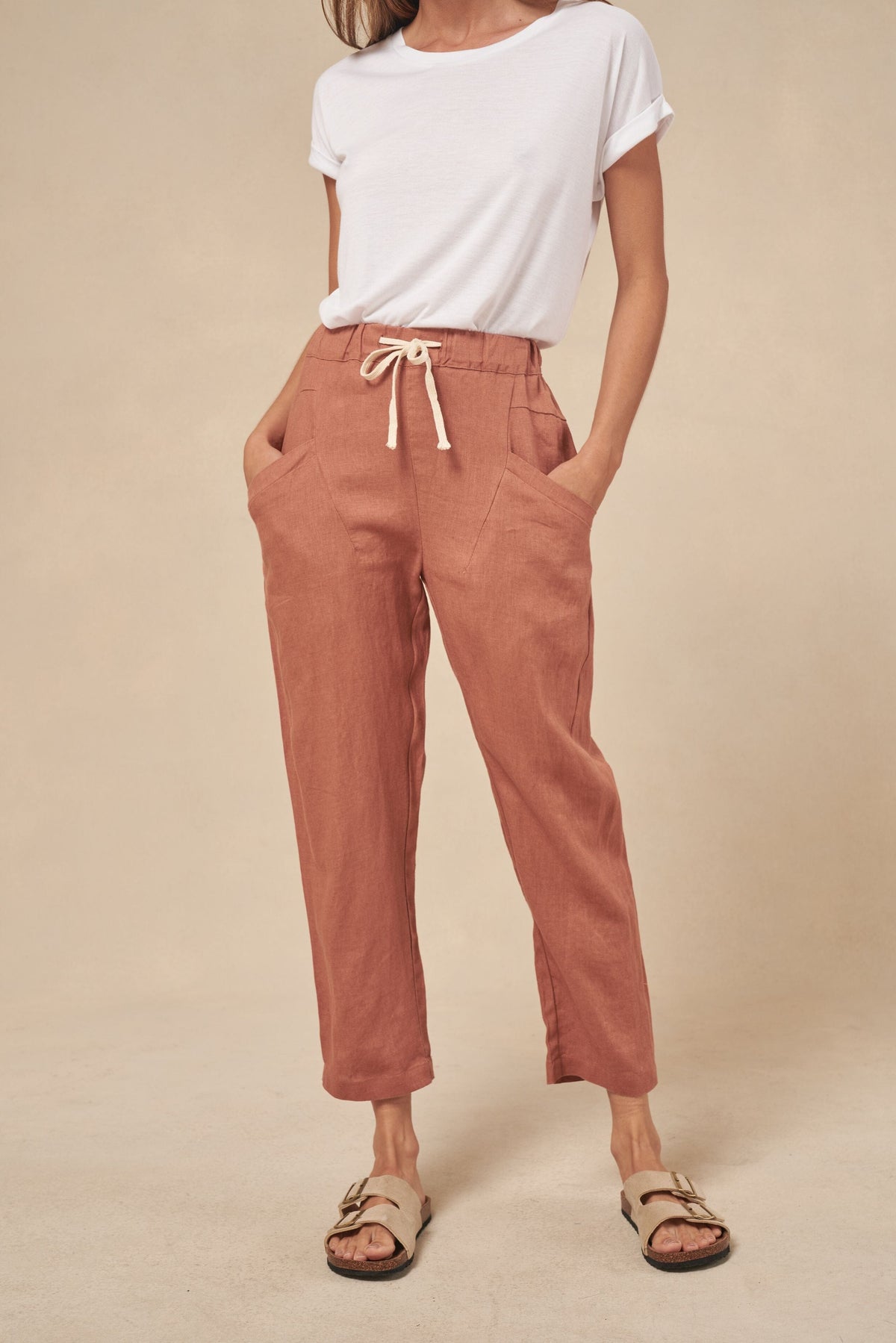 LITTLE LIES Luxe Pants - Terracotta PANTS - Zabecca Living