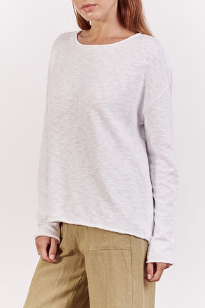 LITTLE LIES Nellie Top - White Jumpers + Knitwear - Zabecca Living