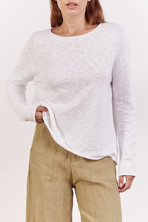 LITTLE LIES Nellie Top - White Jumpers + Knitwear - Zabecca Living