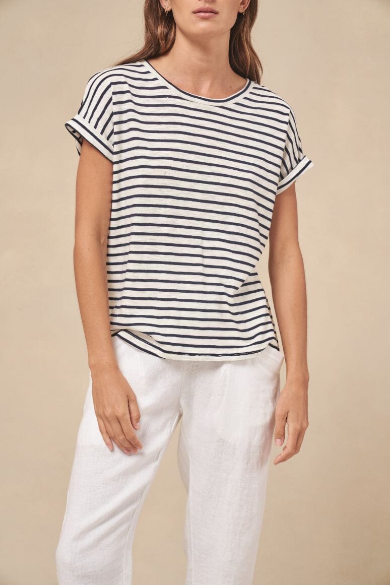 LITTLE LIES Oscar Tee - Navy Tee - Zabecca Living