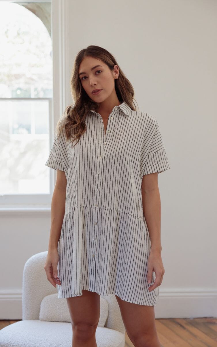 LITTLE LIES The Day Dress - Stripe Dress - Zabecca Living