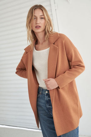 LITTLE LIES Zuzu Coatigan - Camel Coatigan - Zabecca Living