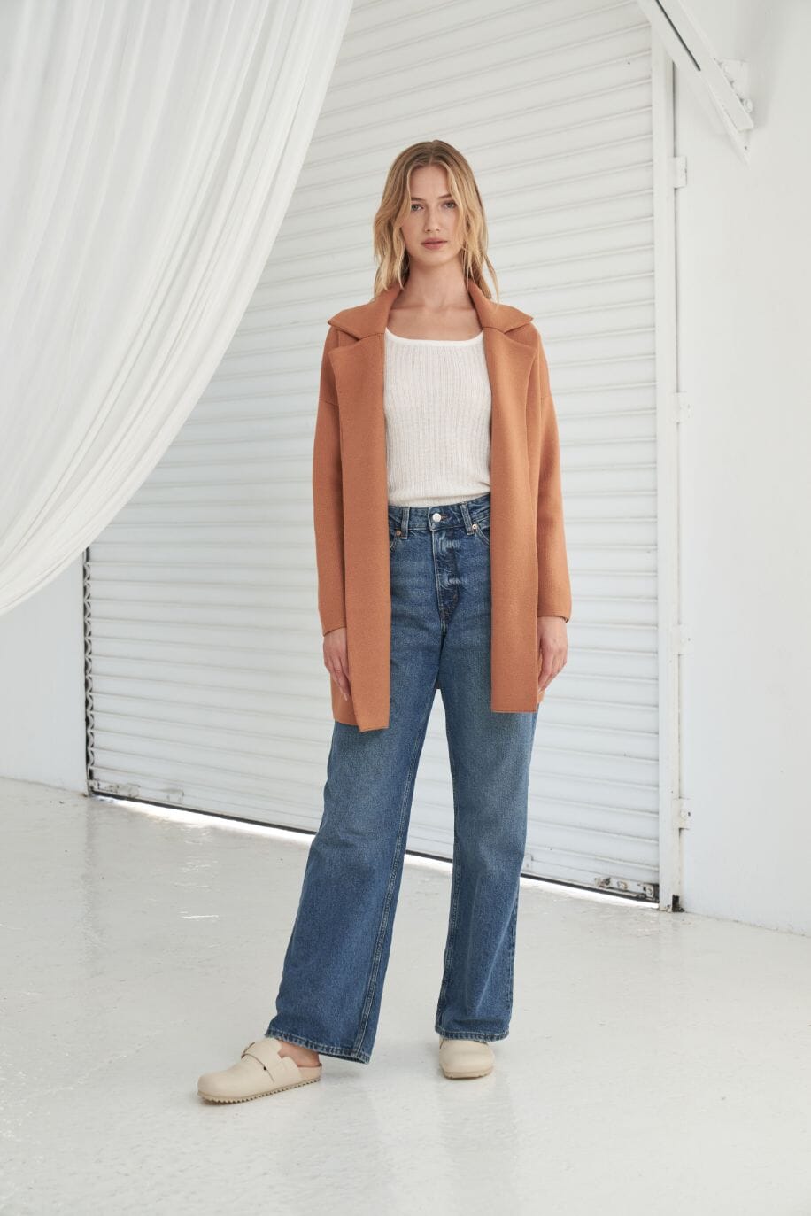 LITTLE LIES Zuzu Coatigan - Camel Coatigan - Zabecca Living