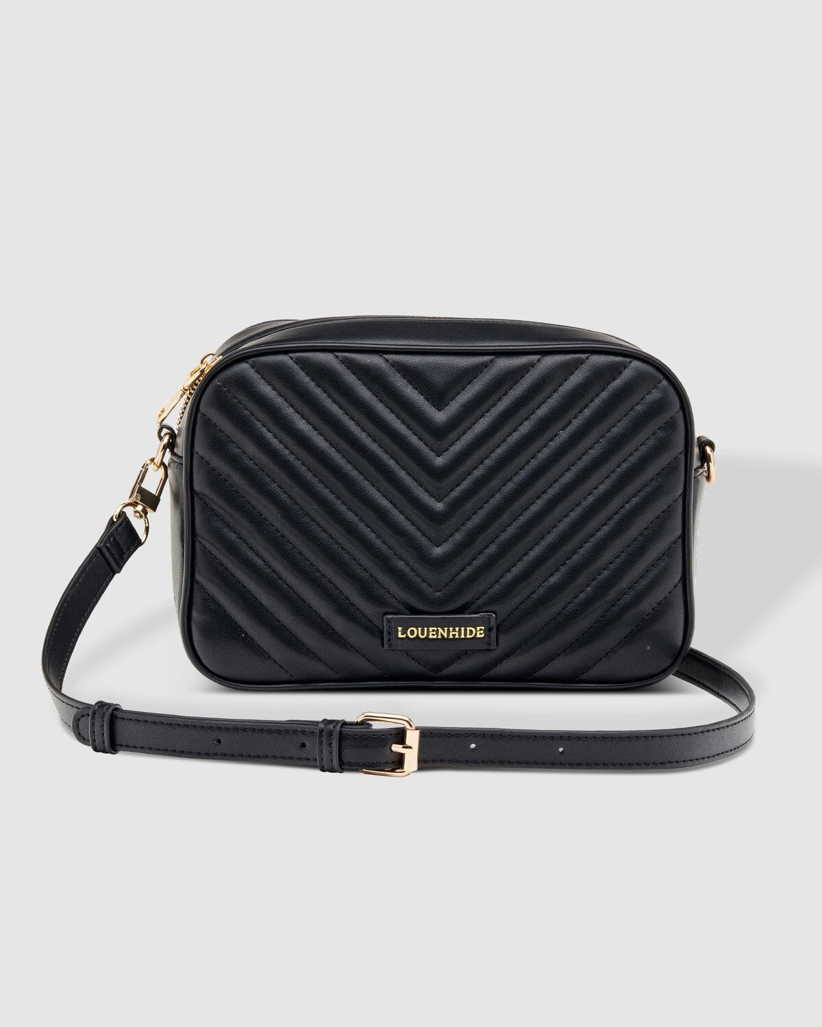 LOUENHIDE Anastasia Quilted Crossbody Bag - Black HANDBAG - Zabecca Living