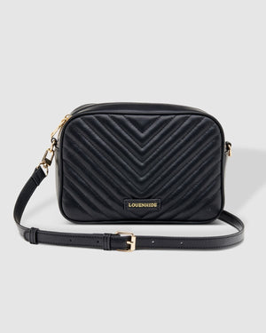 LOUENHIDE Anastasia Quilted Crossbody Bag - Black HANDBAG - Zabecca Living