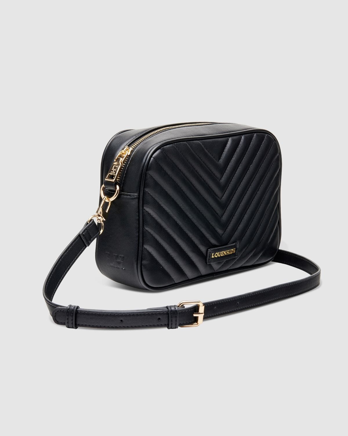 LOUENHIDE Anastasia Quilted Crossbody Bag - Black HANDBAG - Zabecca Living
