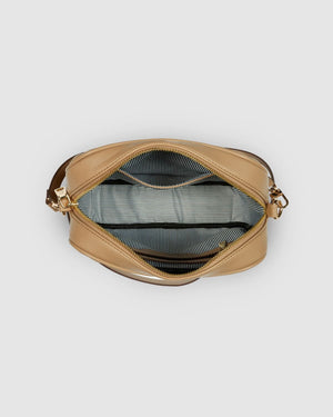 LOUENHIDE Anastasia Quilted Crossbody Bag - Coffee HANDBAG - Zabecca Living