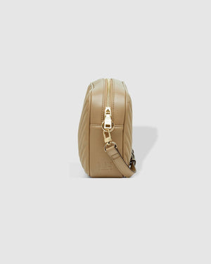 LOUENHIDE Anastasia Quilted Crossbody Bag - Coffee HANDBAG - Zabecca Living