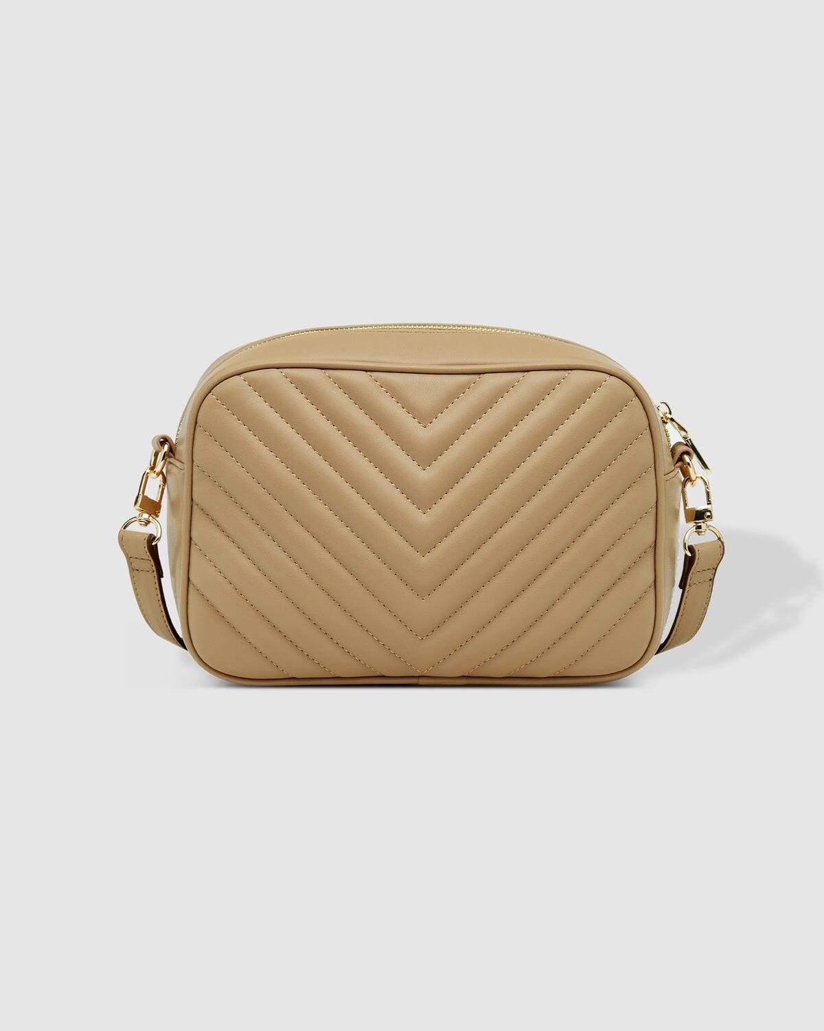 LOUENHIDE Anastasia Quilted Crossbody Bag - Coffee HANDBAG - Zabecca Living