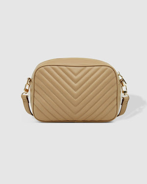 LOUENHIDE Anastasia Quilted Crossbody Bag - Coffee HANDBAG - Zabecca Living