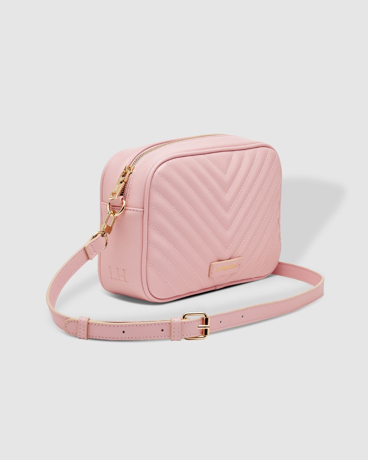 LOUENHIDE Anastasia Quilted Crossbody Bag - Pale Pink HANDBAG - Zabecca Living