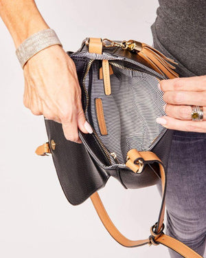 LOUENHIDE Andrea Crossbody Bag - Black HANDBAG - Zabecca Living