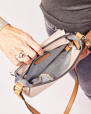 LOUENHIDE Andrea Crossbody Bag - Nude HANDBAG - Zabecca Living