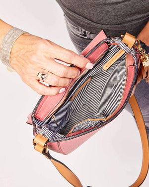 LOUENHIDE Andrea Crossbody Bag - Pomegranate HANDBAG - Zabecca Living