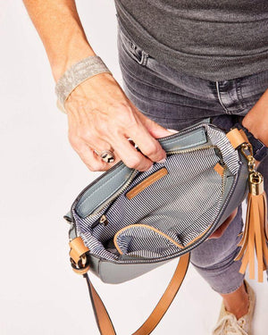 LOUENHIDE Andrea Crossbody Bag - Slate HANDBAG - Zabecca Living