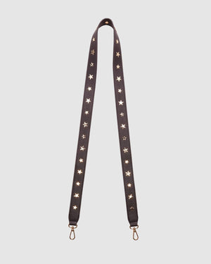 LOUENHIDE Apollo Gold Star Guitar Strap - Black HANDBAG - Zabecca Living