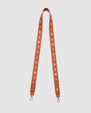LOUENHIDE Apollo Gold Star Guitar Strap - Tan HANDBAG - Zabecca Living
