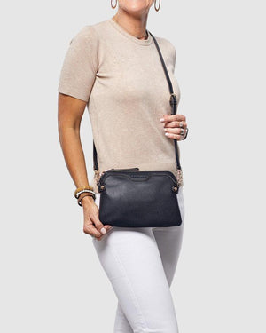 LOUENHIDE Arabella Crossbody Bag - Black HANDBAG - Zabecca Living