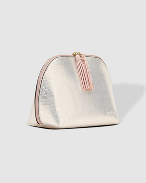 LOUENHIDE Audrey Makeup Case - Metallic Nude COSMETIC BAG - Zabecca Living