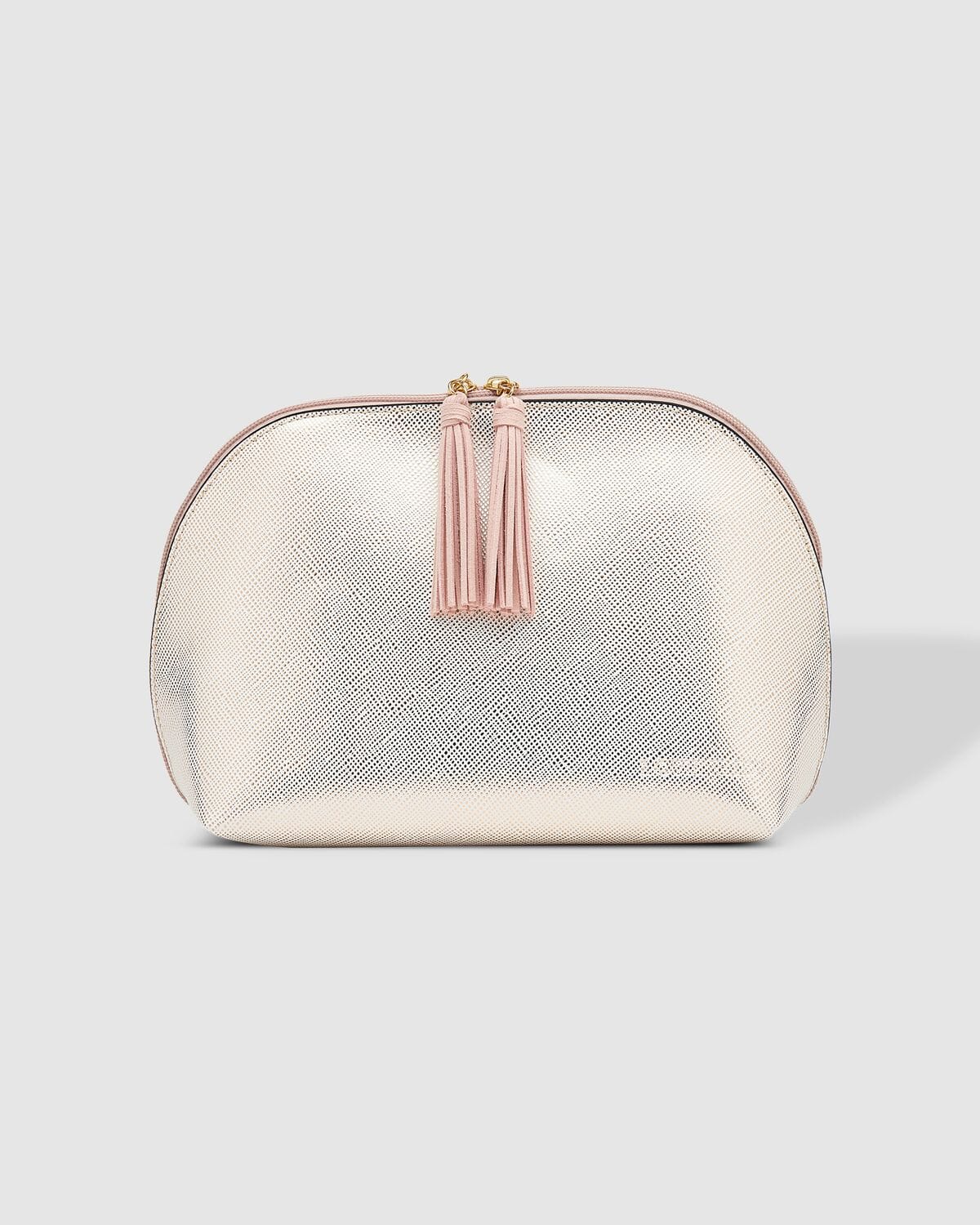 LOUENHIDE Audrey Makeup Case - Metallic Nude COSMETIC BAG - Zabecca Living