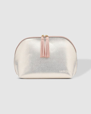 LOUENHIDE Audrey Makeup Case - Metallic Nude COSMETIC BAG - Zabecca Living