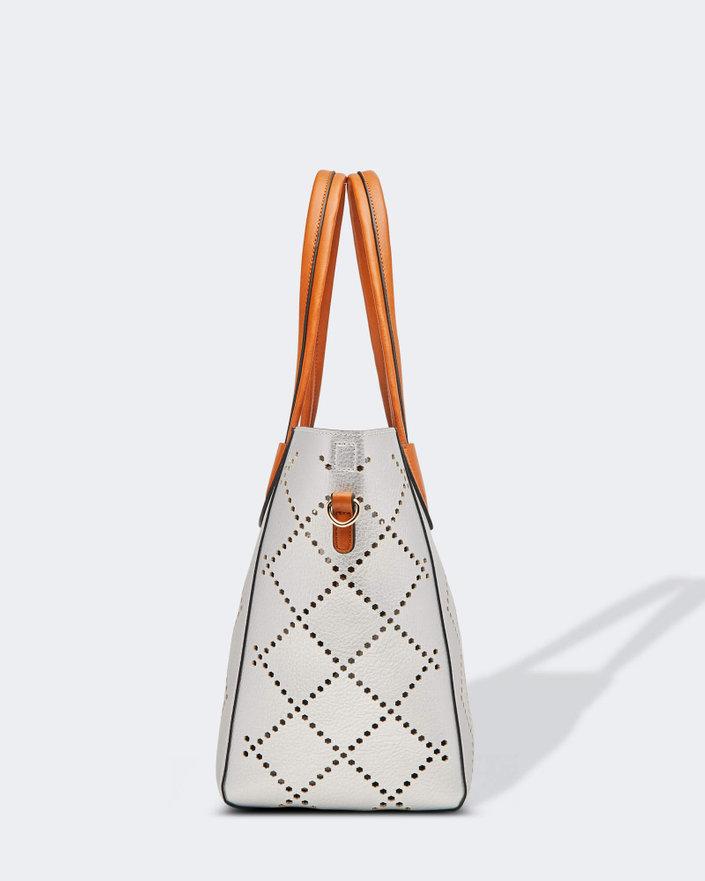 LOUENHIDE Baby Bermuda Bag - Silver HANDBAG - Zabecca Living