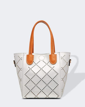 LOUENHIDE Baby Bermuda Bag - Silver HANDBAG - Zabecca Living